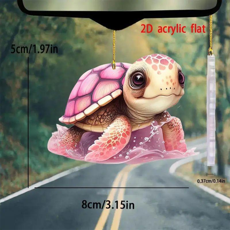 Unique Turtle Acrylic Car Ornament For Stylish Christmas Tree And Decor Vehicle