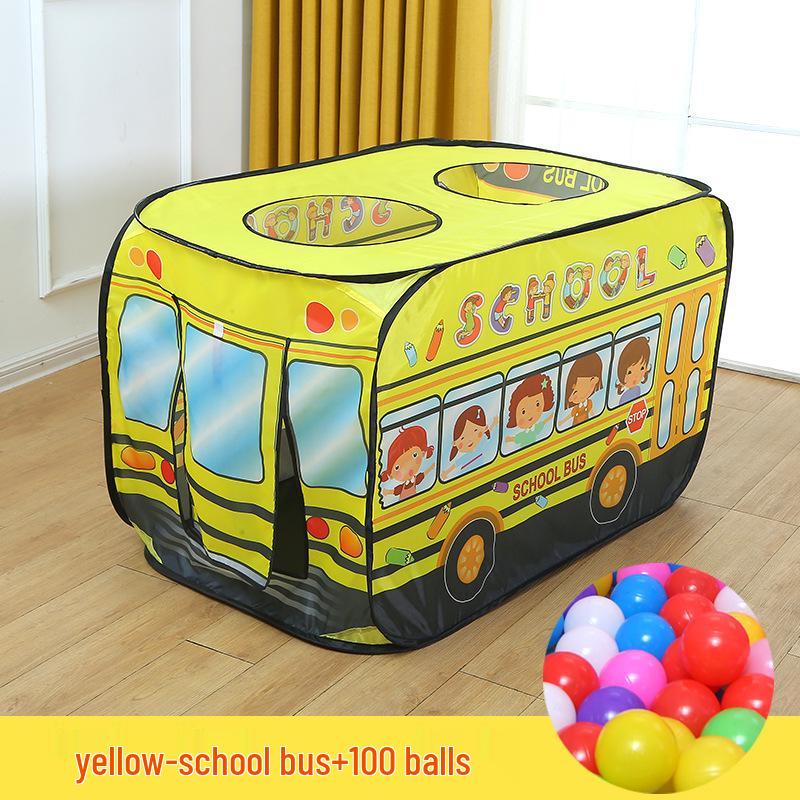 Kids' Indoor Car Tent Playhouse - Foldable Baby Pool & Play Space