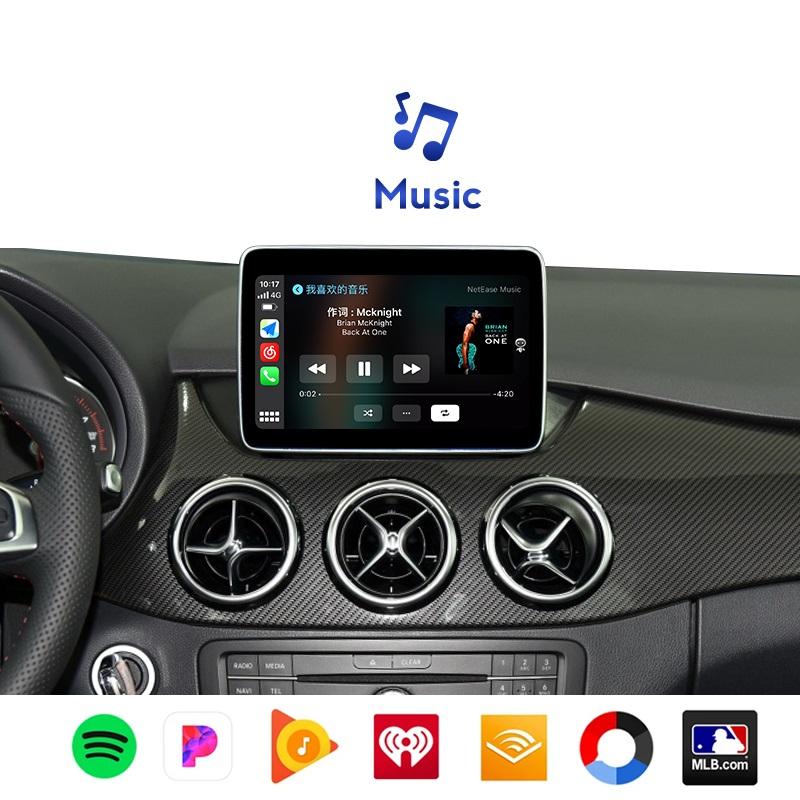 Wireless CarPlay For Mercedes Benz E Class W212 2009 2010-2015 NTG 4.0 4.5 5.0 With Android Auto Mirror Link AirPlay Decoder Box