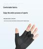 Unisex Half-Finger Cycling Gloves: Non-Slip, Shock-Absorbent, Sun-Protective, Ideal for Mountain and Road Biking.