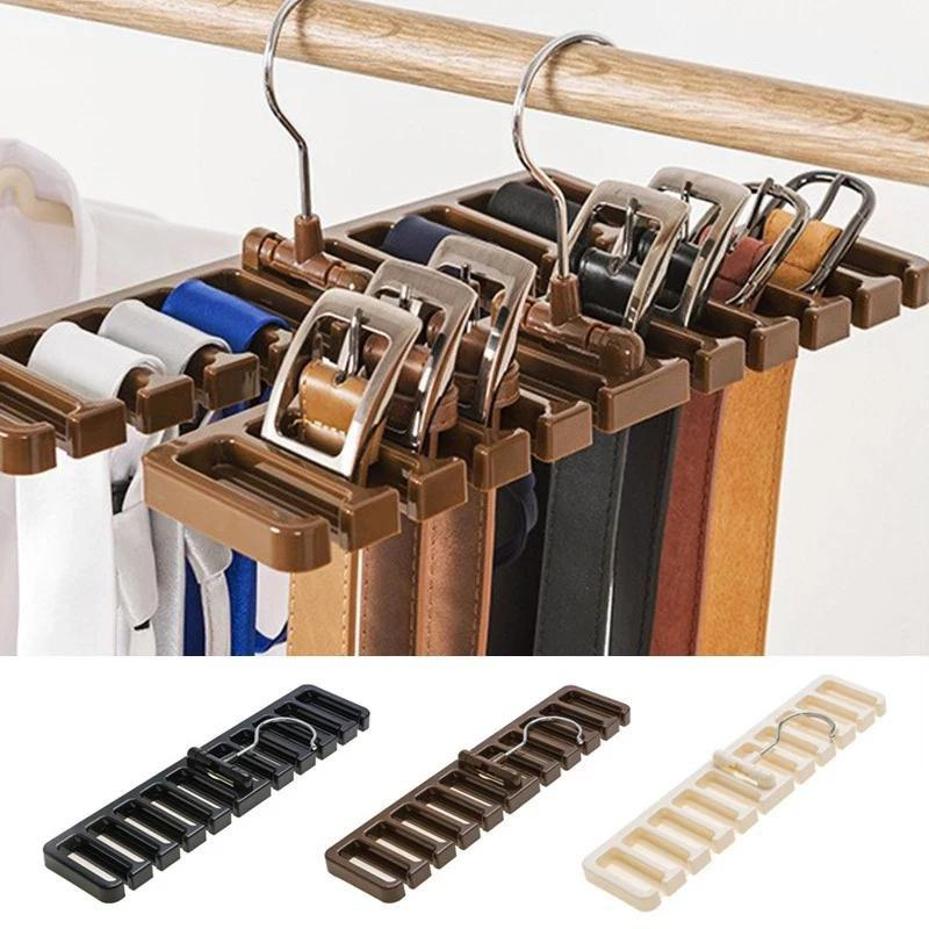 1 Pezzo Portaoggetti Creativo Multifunzionale per Cinture Appendi Cravatte Appendi Cintura Organizzatore Rotante per Armadio Appendi Sciarpe Organizer per Armadio di Casa