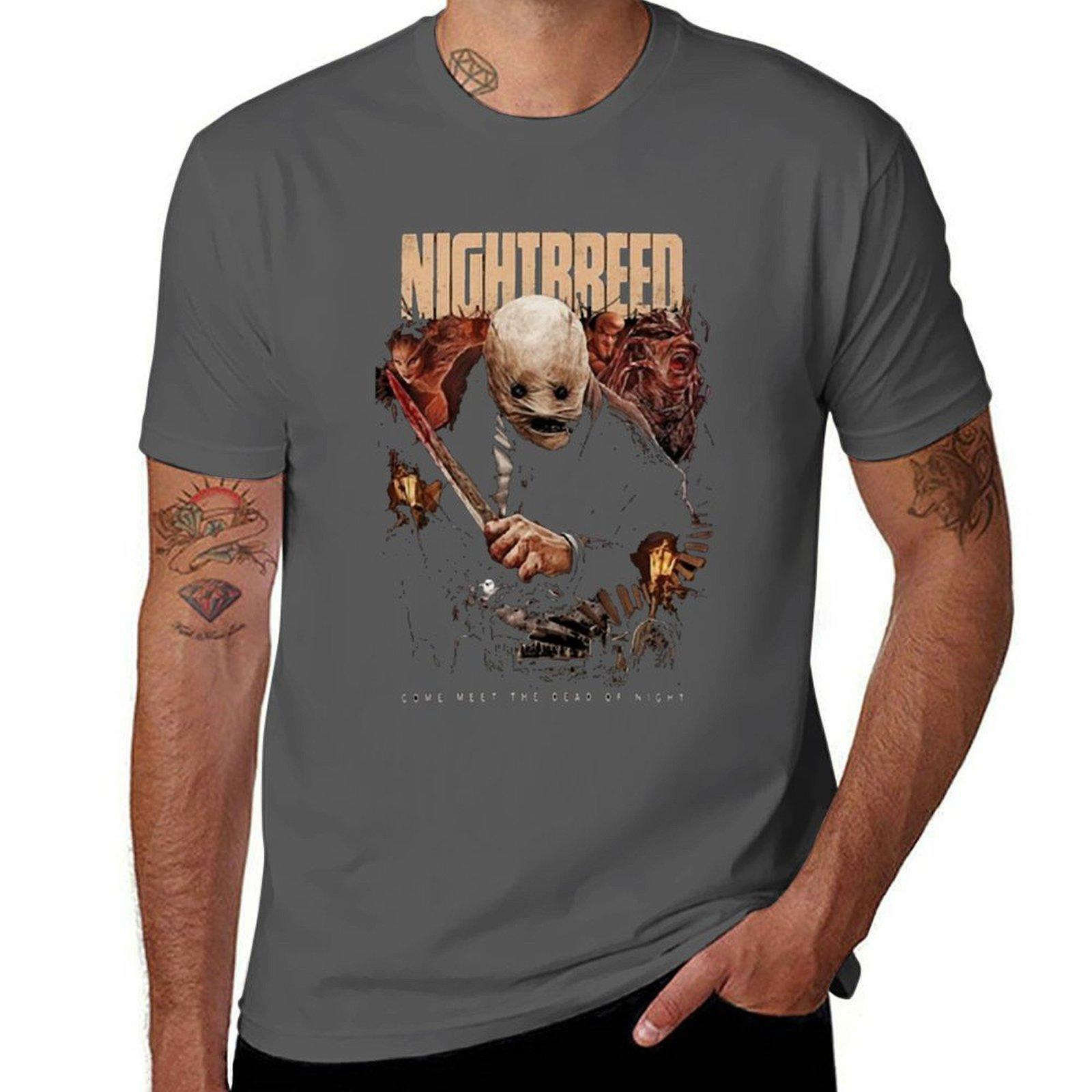 ZheXiong TEE Nightbreed Nightbreed Nightbreed T-shirt katoenen t-shirt 100% heren t-shirts voor mannen casual T-shirt M