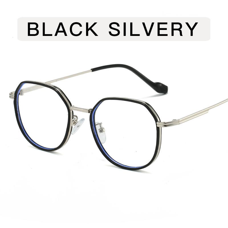 New Style Eyeglass Frames Polygon Shape Anti Blue Light Man Glasses TR90 Material Trendy Stylish Women's Glasses Frame