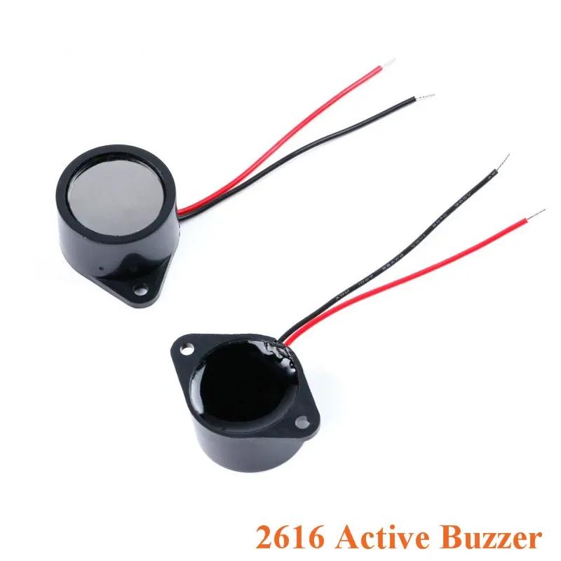 10pcs 2616 Active Piezoelectric Buzzer 26*16MM Waterproof Buzzer Alarm SpeakerSealed Waterproof 3-24V 26X16MM Diy