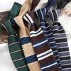Stylish British Casual Slim Fit Knit Wool Tie, Unisex, 6cm Width.