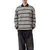 Carhartt WIP SS26 Langarm Devitt Rugby-Shirt Lässig Langarm Locker geschnitten Bestickt Gestreiftes Rugby-Oberteil Unisex Oberteile I037117-3V0-XX