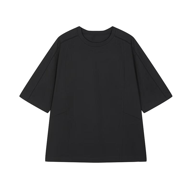 Men's Solid Loose Fit Crew Neck Half Sleeve T-Shirt