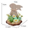 Easter Bunny Tabletop Decoration Festive Spring Ornament for Home Office Party and Outdoor Display Holiday Gift Idea for Kids