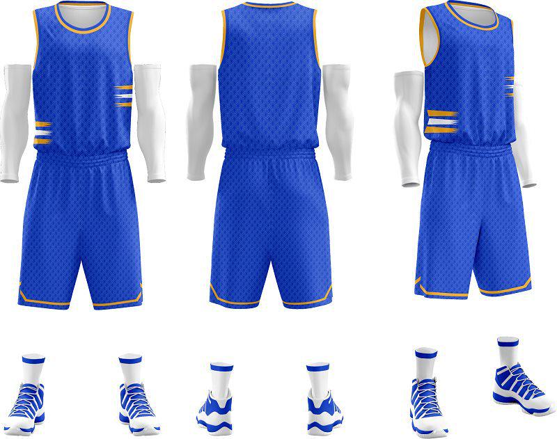 American Style Moisture-Wicking Basketball Uniform Set - Customizable Team Sportswear