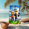Personalized customized proof beach towel with gaming Roblox pattern - soft, absorbent,quick-drying,perfect swimming,camping&bathing
