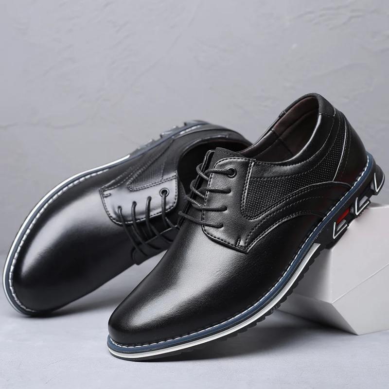 Retro Men's Shoes Business Brand Leather Shoes Fashion Casual Shoes for Men Black Brown Breathable Loafers Comfort Men'shoe 2024