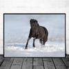 Horse Wall Art Posters Horse Running Canvas Art Print Painting Beautiful Horses Pictures for Modern Home Living Room Decoration