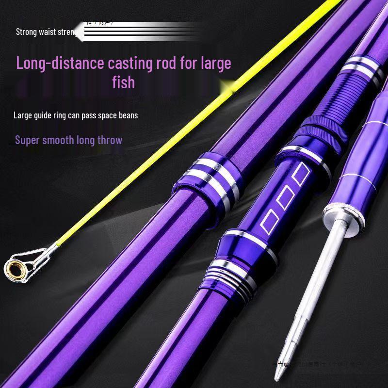 Super Hard Carbon Sea Casting Rod Set: Long-Distance, Smooth, Complete Fishing Gear Combo