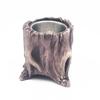 Tabletop Fire Pit Alcohol Stove Cement Tree Stump Smokeless Mini Fire Pit For Outdoor Camping Patio Decoration Brown