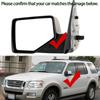 Side Heated Electric Wide Angle Wing Mirror Glass For Ford Explorer Mk4 2006-2010 Accessories Left or Right Side