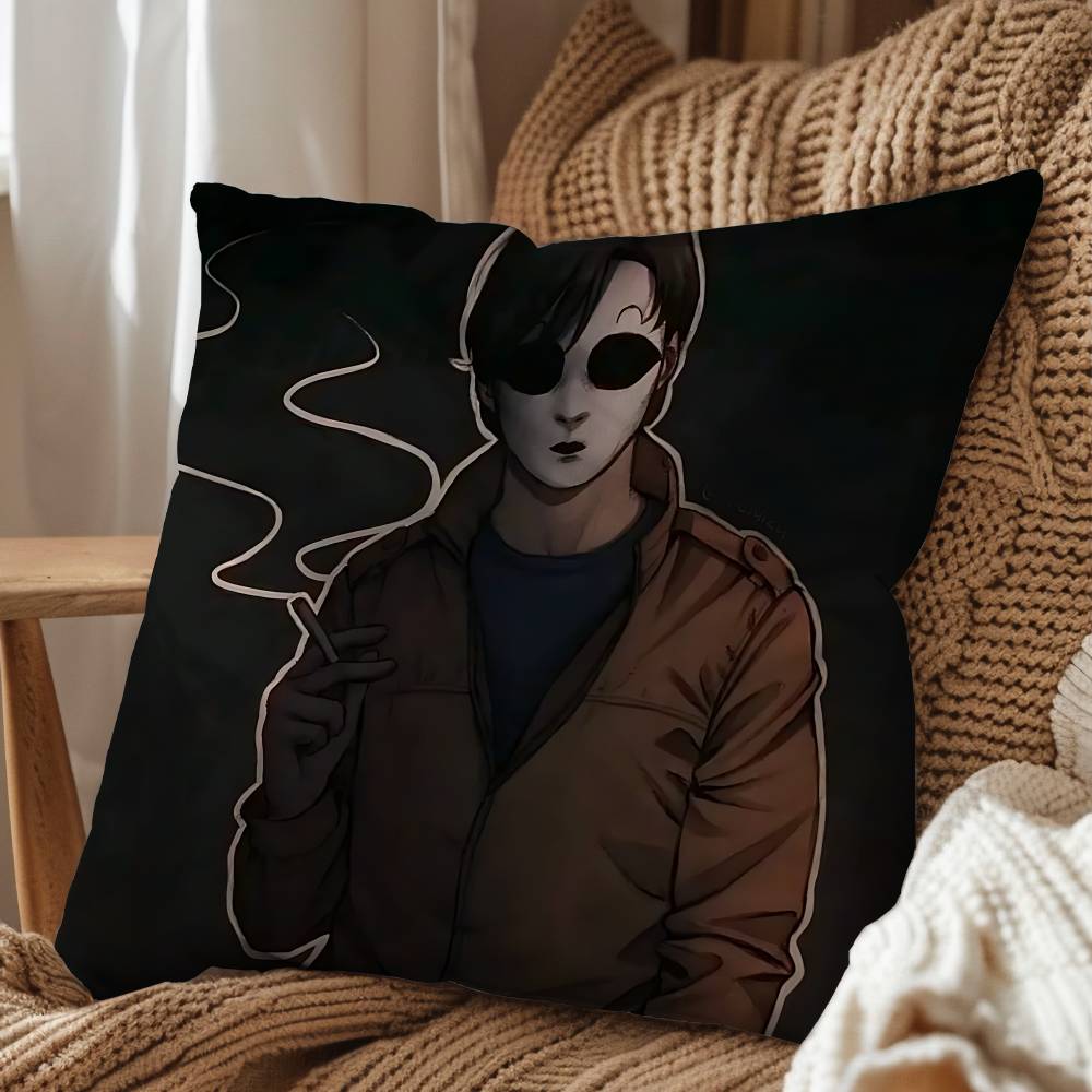 Operator MH Marble Hornets Pillow Case Pillow Case Living Room Sofa Cushion Cover Suitable For Home Bedroom Room Decoration