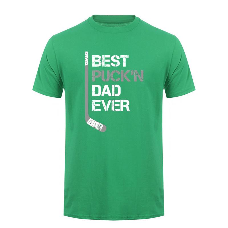 Funny Fathers Day Hockey Dad Best Puckin Dad Ever T Shirt Dad Gift Tshirts Sports Gift Da687