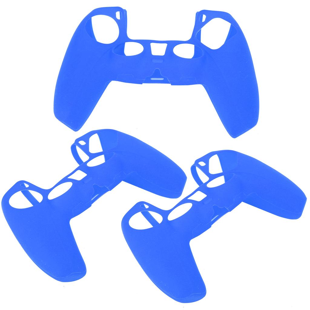3Pcs Game Gamepad Handle Silicone Case Protective Sleeve Accessory for PS5 Game Console