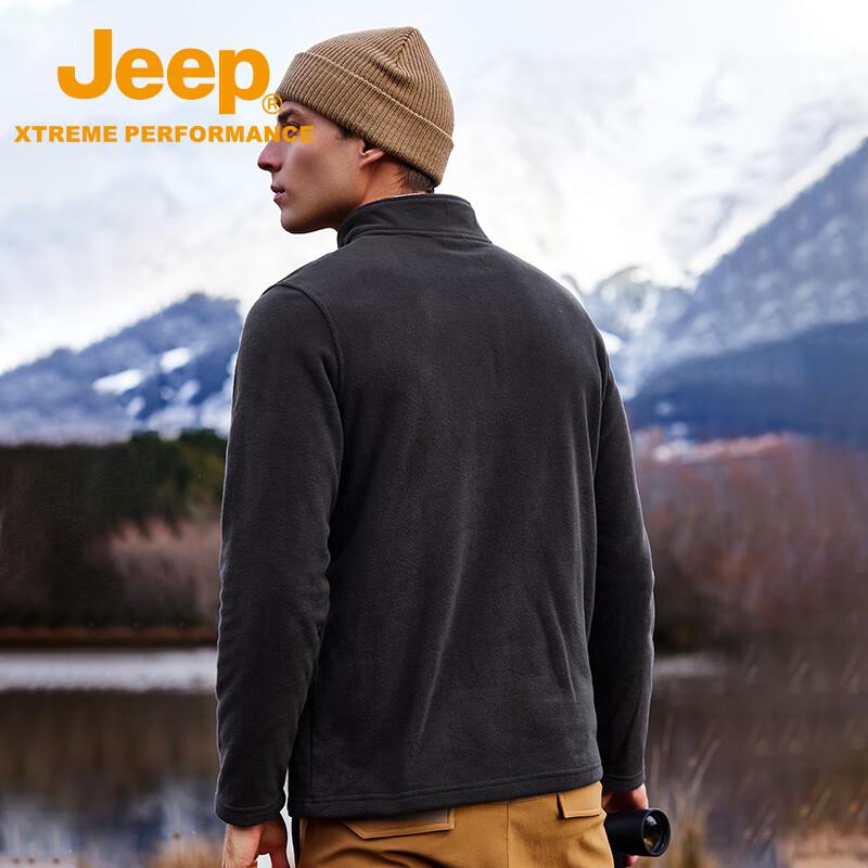 Jeep Men's Outdoor Half-Zip Fleece Jacket