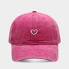 Soft Top Embroidery Love Baseball Hat Thin Washed Cotton Baseball Cap  Street
