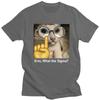 Custom Male What The Sigma Cat Meme T Shirts ShortSleeve Cotton Tshirt Leisure Humor Sarcastic Quote Tee Clothes