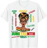 Juneteenth Women Girls Funny 1865 African American Black T-Shirt