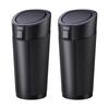 Aquafix Car Trash with Compact Easy Opening and Compatible with Drink Car Interior Car Accessories Can, 2-Pack, Lid, Small, Leak-Proof, Design,