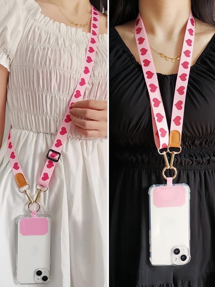 Einfacher Ins-Stil Crossbody Handytasche Lanyard Riemen Universelle Dichtung Handy Lanyards für Alle Handyhüllen Zubehör Anhänger