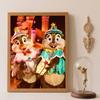 Diamond Painting Kit, 5D Chipmunks Gift Wall Decoration Art for Living Room, Bedroom, Study, Holidays.