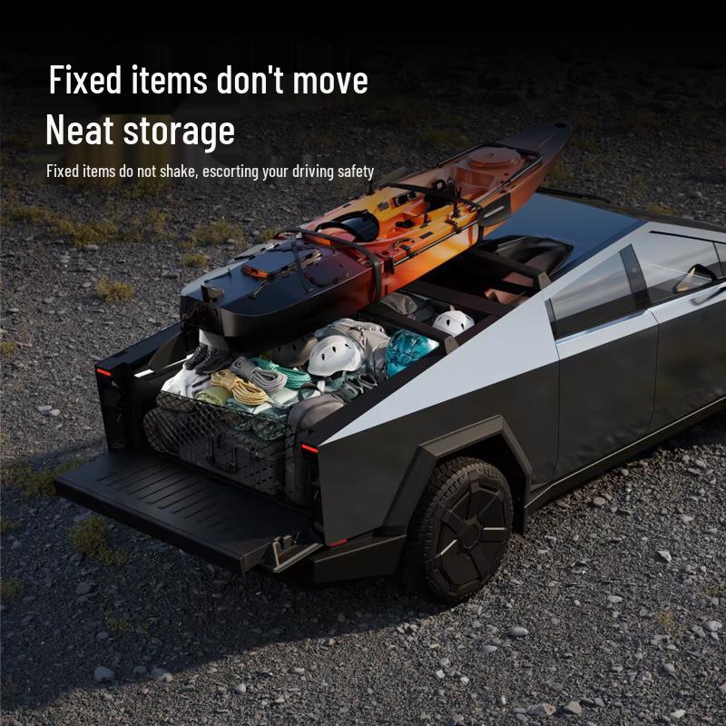 Tesla Cybertruck Rear Bed Net Pocket Accessories