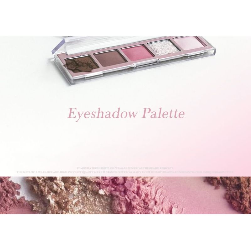 Eunarz - Série Cor Pura Paleta de Sombras 5 Cores - 4 Tipos