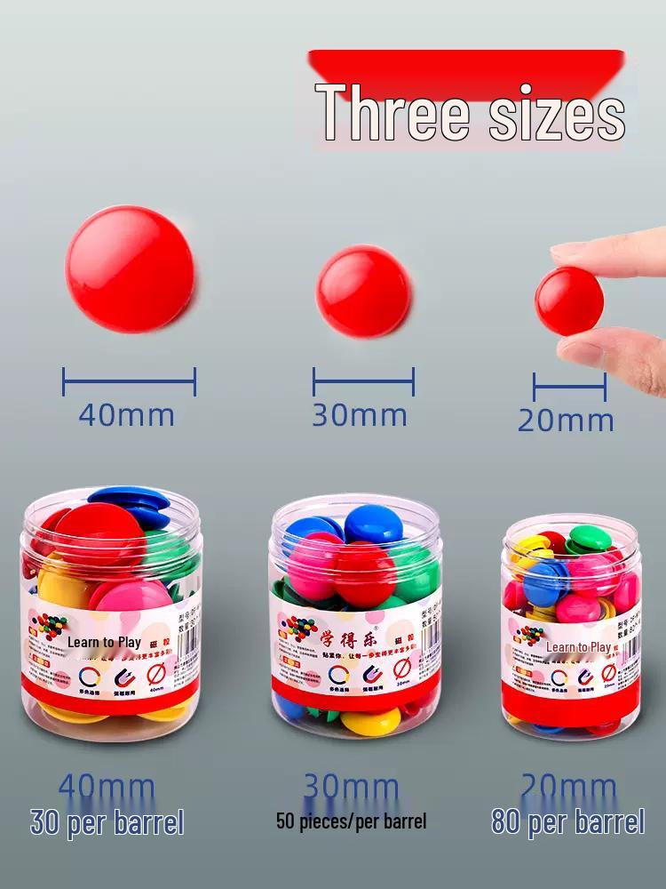 Colorful Magnetic Chalkboard Stickers & Strong Ferrite Magnet Buttons for Teachers