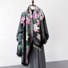 Light Luxury Temperament High-End Imitation Cashmere Printed Scarf Female Beautiful Antique Elegant Shawl Winter Warm Scarf Autumn