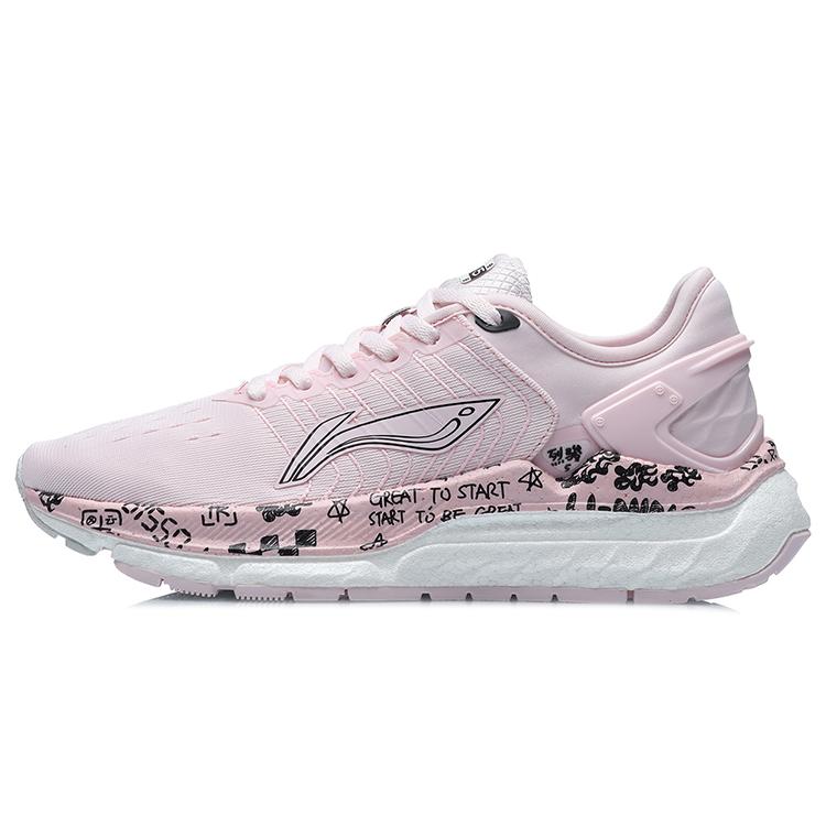 

Li Ning Furious Rider 5.0 Cushioning, Wear Resistant Low top Casual Shoes Women s Primrose Pink ARZR002-3 37