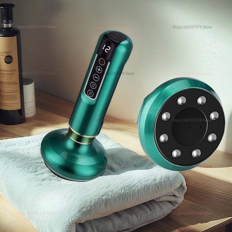 Intelligent electric multifunctional meridian dredging cupping and scraping device for pain relief and relaxation