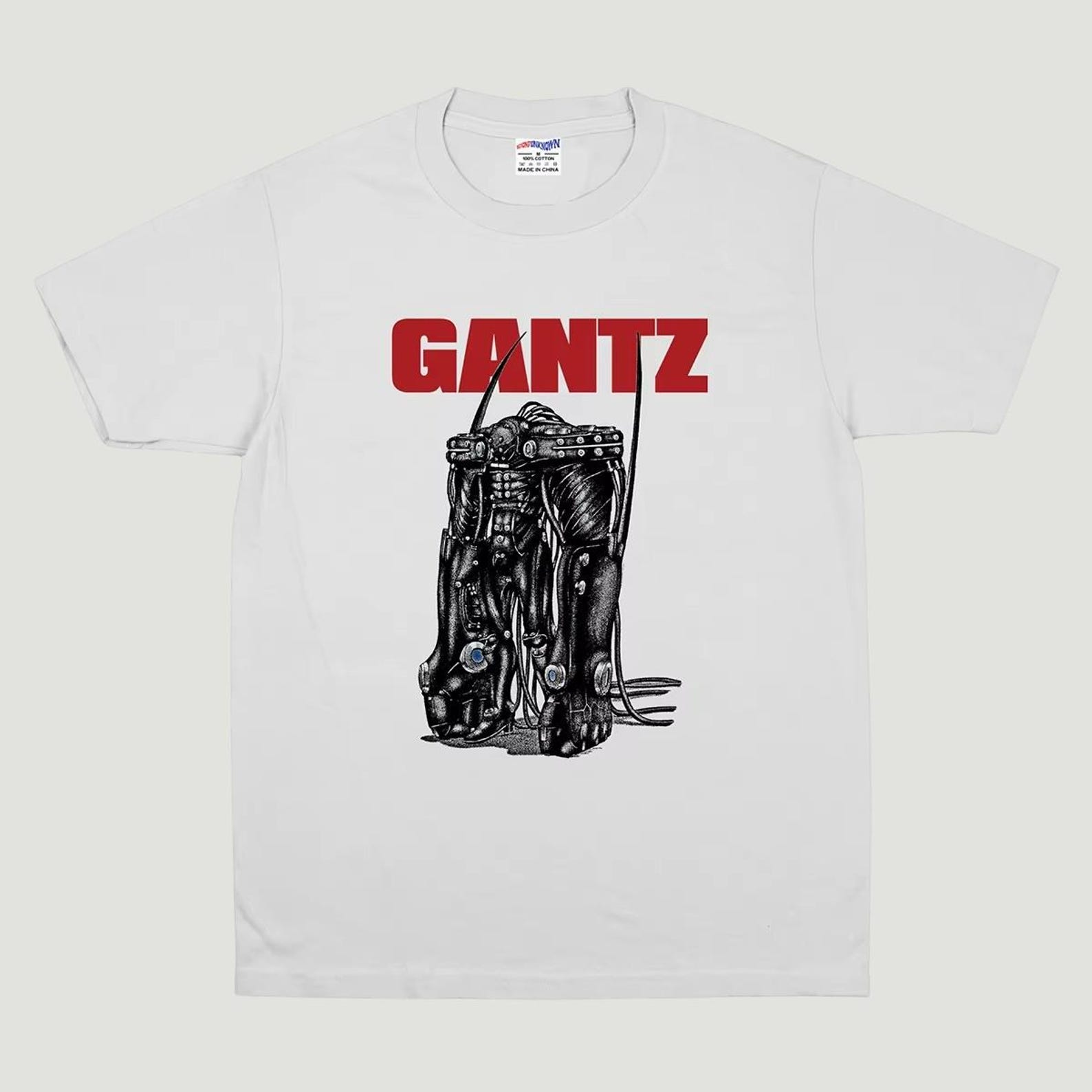 Gantz T-Shirt, Dark Sci Fi Horror Anime Tee, Japanese Manga Graphic Shirt, Retro Cyberpunk Survival Anime Unisex Tee S