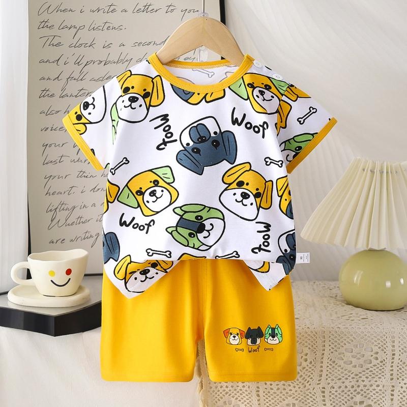 2pcs/set Children's Sets Kids Clothes Boys Girls T-shirt Shorts Summer Cotton Short Sleeve Baby Children Clothing Toddler Suit