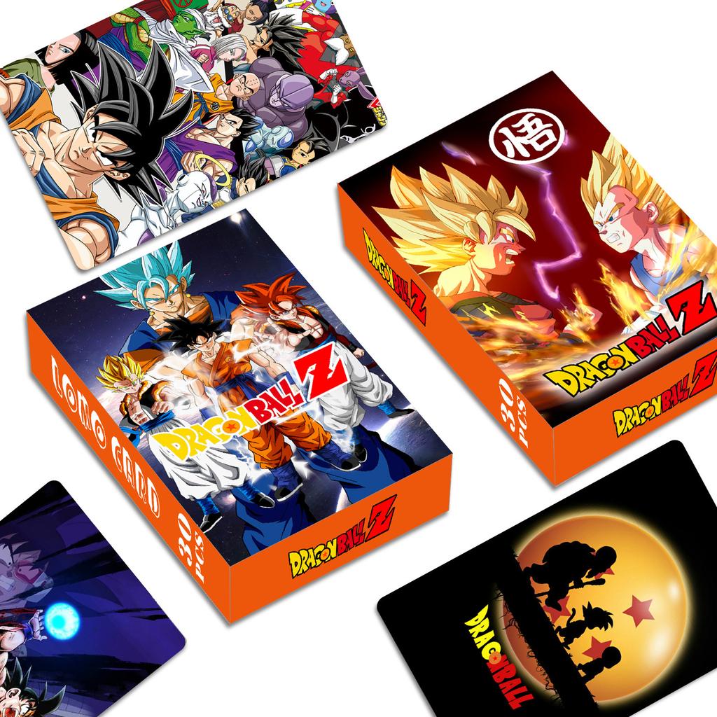 30 Cards Around The Anime Collection Super Sayajins Dragon Ball Z / Gt / Super Goku Lomo Card Boxed Children's Toy Gift