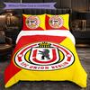 Biancheria da Letto a Tema Union Berlin FC Set 3 Pezzi Copripiumino Biancheria da Letto Decorativa per Camera Adolescenti Decorazione Casa