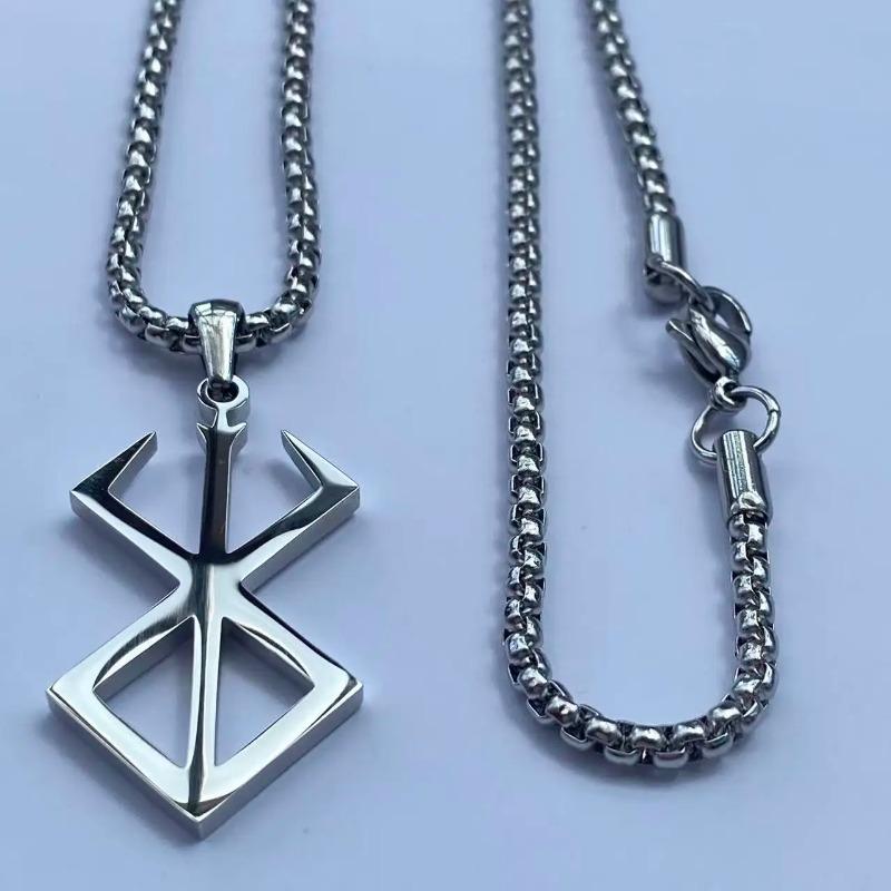 

Північний Берсерк Рунічний Намисто Нержавіюча Сталь Вікінгський Талісман Амулет Підвіска Прикраса 60cm