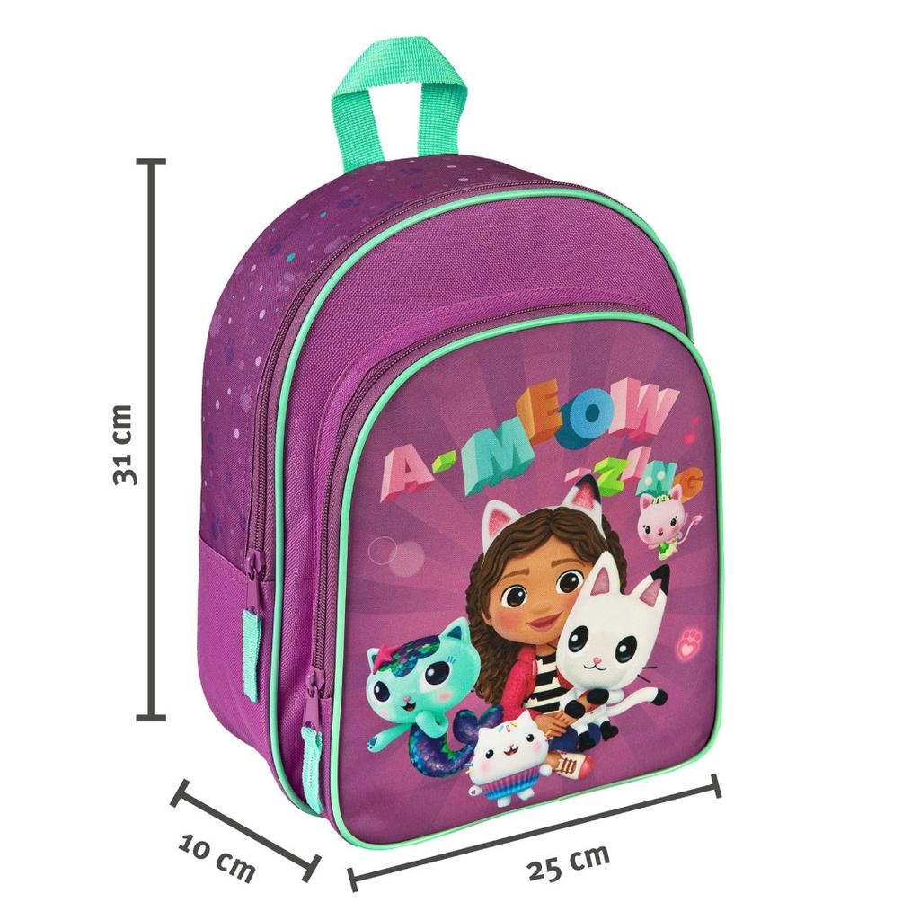 Kindergarten Backpack CAT HOUSE GABI 31x25x10cm