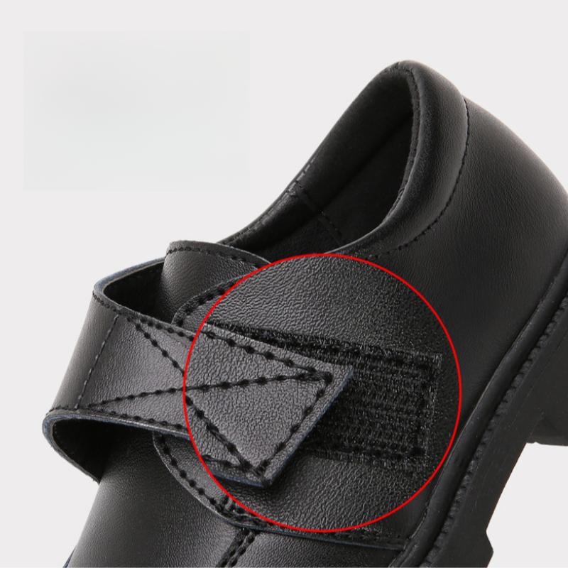 Sapatos de couro para meninos, versão coreana de primavera e outono, estilo britânico para meninos, sola macia, ensino médio, sapatos de apresentação para estudantes