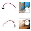 Type C Female Chassis 2 Pin Wire Sturdy Compact Accessories Solder Replaces