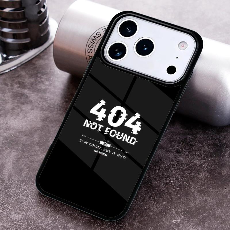 not found Error 404 Phone Case for iPhone 17 16 15 Pro Max Air 14 13 12 11 Plus Shockproof Capa Cover