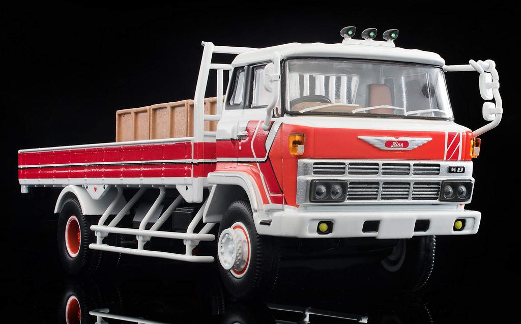 Tomica Limited Vintage Neo Scale Hino KB324 Finished 312895 1/64 LV-N44d Truck, White/Red, Model,