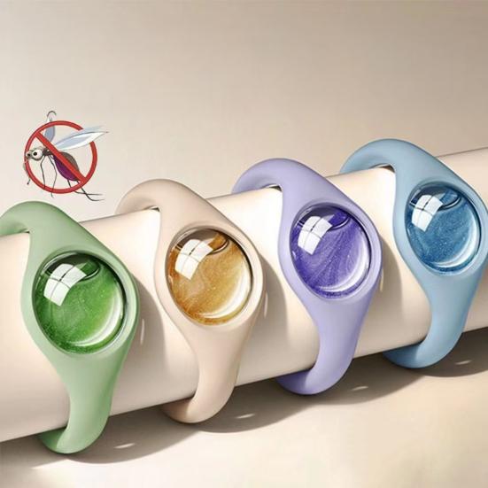 3 Pcs Mosquito Repellent Bracelet, Silicone Essential Oil Wristband for Outdoor Activities