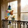 Butterfly Wind Chimes Producing Clear Tone for Balconies and Garden Creating a Peaceful Artistic Iron Design
