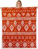 Navajo Pattern Blanket Tribal Design Fleece Throw Southwestern Decor Geometric Print Cozy Home Textile