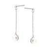 Silver Hanging Earrings with Pearls 925 Ksn55805