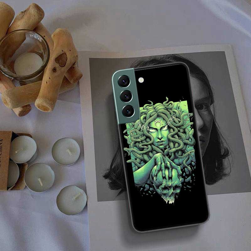 

Чехол для телефона с Медузой в древнегреческой мифологии для Samsung A15 A25 A35 A55 Galaxy A70S A50S A30S A30 A40 A71 A51 A41 A31 A21 A11 A Samsung A20